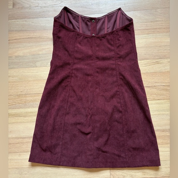 Urban Outfitters Cali Corduroy Corset Mini Dress size medium - Picture 3 of 4